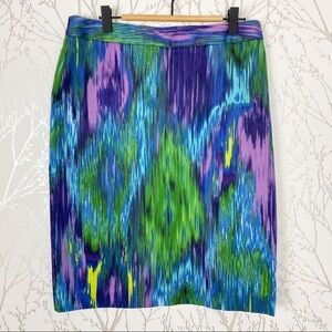 Kelly by Clinton Kelly Watercolor Straight Skirt 6